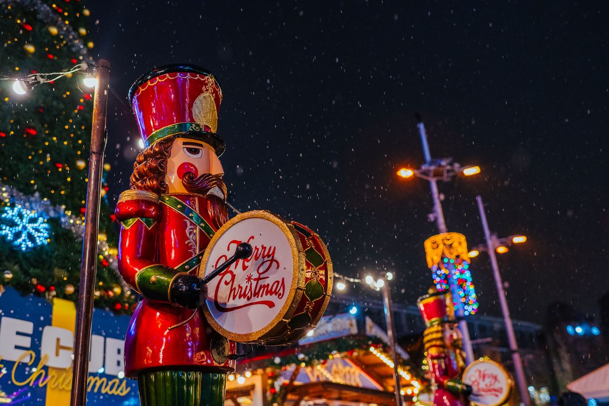 The nutcracker on Millennium Square